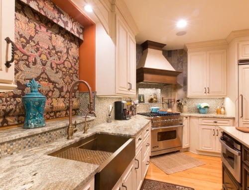 Multi color kitchen cabinets